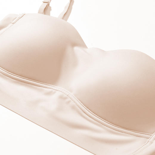 都市丽人抹胸女高弹锦纶背心无尺码半固定杯短抹胸短抹胸无钢圈无排扣LV41A4 商品图5