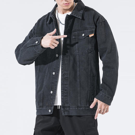 【新款DYG】大依优型大码牛仔外套新款牛仔衣青年百搭上衣潮款加肥加大胖子 商品图1