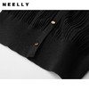 NEELLY纳俪商场同款春V领长袖针织开衫女简约时尚高级感外套上衣N24023A01100 商品缩略图2