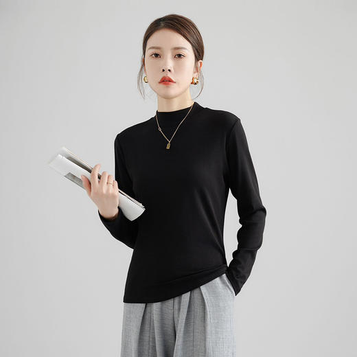 【E】【两件装】水溶磨毛打底衫 商品图0