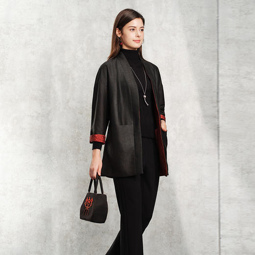 TANGY Collection天意精品2024春季新品国风双面穿外套女 L241003 商品图1