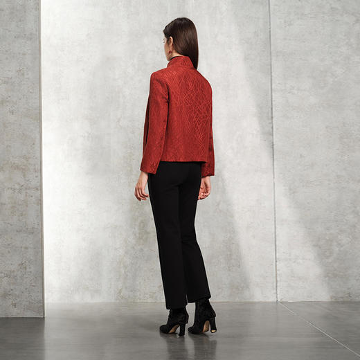 TANGY Collection天意精品2024春季新品莨绸香云纱两面穿国风女外套L241013 商品图2