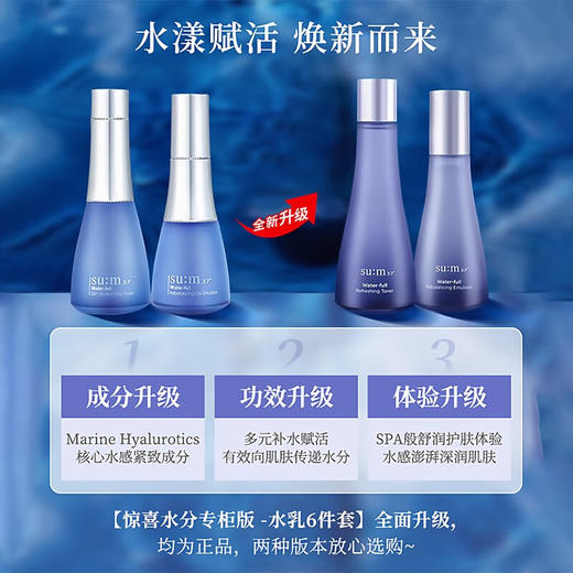 SUM:呼吸蓝惊喜水分新版两件套（水170ml+乳120ml+洁面40ml+面霜10ml+水乳20ml） 商品图4