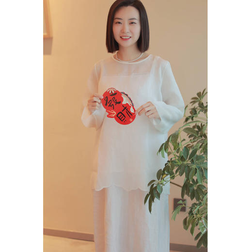 【线上专属】花边套头衫（24708153-山矾） 商品图0