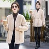 皮毛一体环保皮草外套女2023冬季新款小个子仿水貂绒加厚毛毛上衣 商品缩略图2