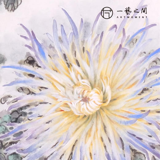 叶泉 2.7平尺竖屏 花鸟画原作 47x68CM 《耐久黄花是故人》《倾国佳人》手绘纸本宣纸国画作品 本期直播特供2张，优惠售完即止！[现货包邮] 商品图3