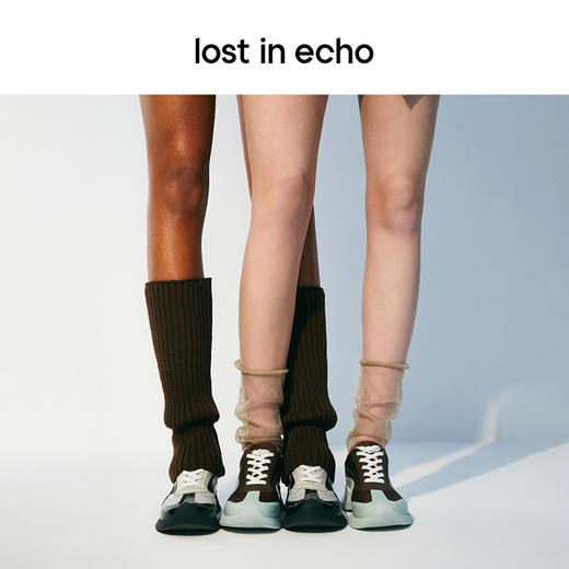 lost in echo2024春季新品设计师款翘头图案装饰复古户外运动跑鞋 商品图2