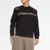 EMPORIO ARMANI 阿玛尼 男士字母徽标刺绣卫衣 黑色 6R1ME3 1JWPZ 0999 商品缩略图1