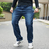 【特大码】【新款DMR】大依优型大码男装直筒牛仔裤弹力加肥加大号宽松长裤舒适胖子裤子夏季 商品缩略图3