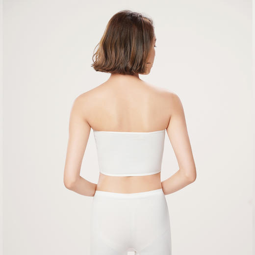 都市丽人抹胸女棉莫背心无罩杯一字抹胸无钢圈无排扣LV4AA3 商品图3