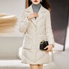 羽绒服女秋冬2023新款轻薄小个子中长白鸭绒时间气质显瘦棉袄外套 商品缩略图1