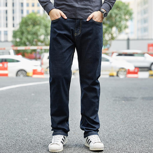 【特大码】【新款DMR】大依优型大码男装直筒牛仔裤弹力加肥加大号宽松长裤舒适胖子裤子夏季 商品图2