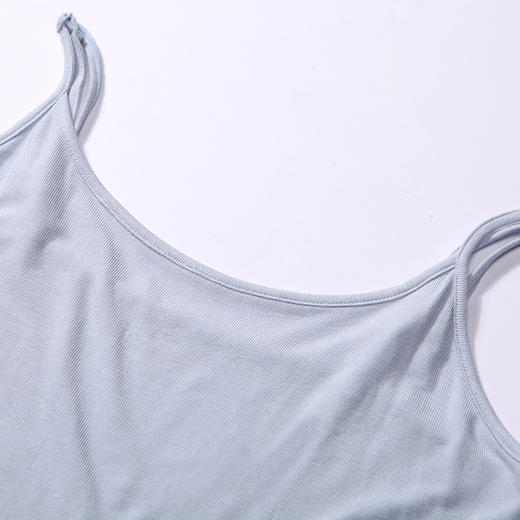 都市丽人吊带背心女人棉细罗纹背心无罩杯无钢圈无排扣LV4AA2 商品图5