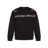 EMPORIO ARMANI 阿玛尼 男士字母徽标刺绣卫衣 黑色 6R1ME3 1JWPZ 0999 商品缩略图0