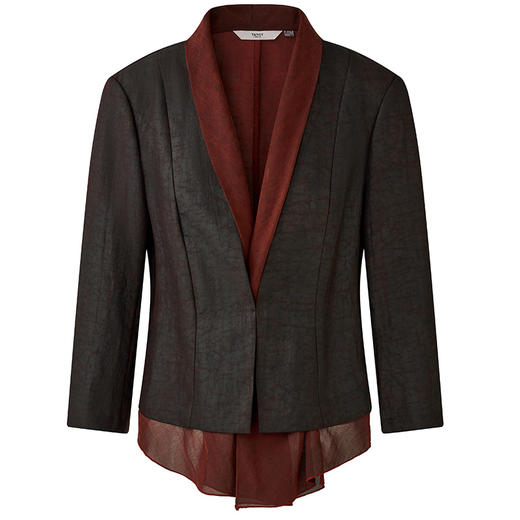 TANGY Collection天意精品2024春季新品复古国风莨绸香云纱短外套 L241004 商品图4