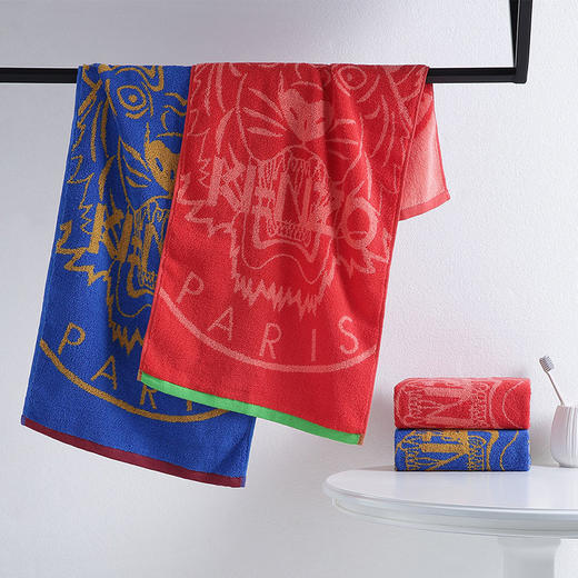 KENZO 虎头提花毛巾二件套 KMJ-006 商品图0