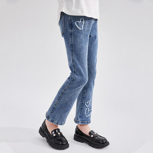 笛莎Deesha 女童裤子2024新款女童牛仔裤 商品图1