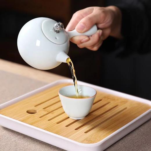 青瓷侧把壶旅行茶具套组 商品图2