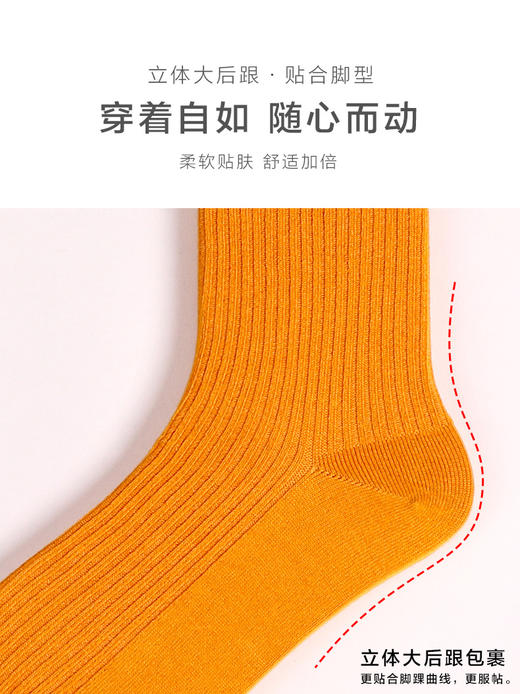 足装秀新品女款秋冬长筒抽条堆堆袜吸湿发热保暖反织复古长邦女袜 商品图4