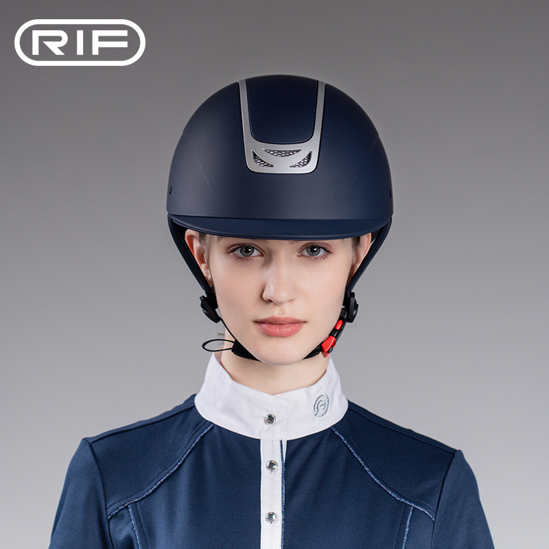 RIF马术头盔障碍赛骑士帽可调节骑马盔男女青少年