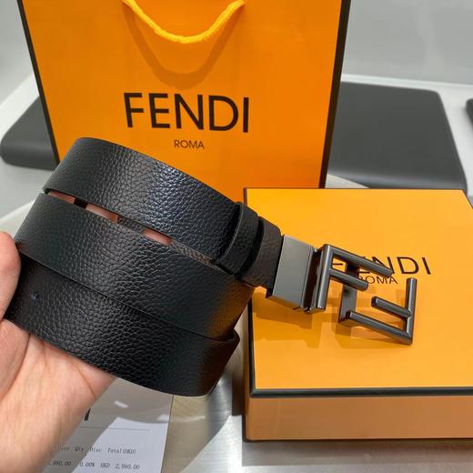 （男神专属） Fendi/芬迪 新款FD 字母logo皮带 商品图4