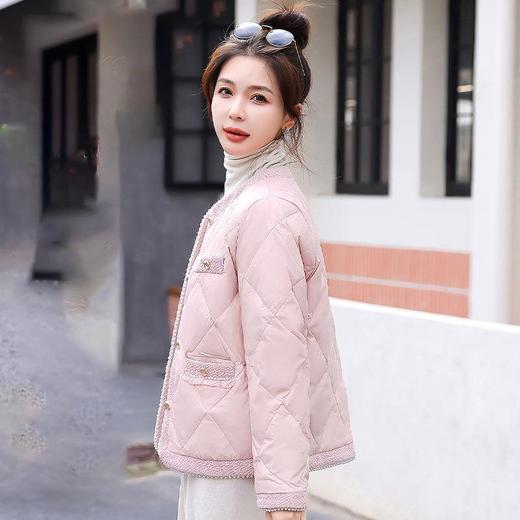 轻薄小香风羽绒服外套女2023新款秋冬小个子时尚气质显瘦短款羽绒 商品图0