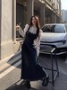 春秋季【大码法式牛仔背带裙女裙子】胖mm 吊带连衣裙 内搭长裙 显瘦套装 商品缩略图3
