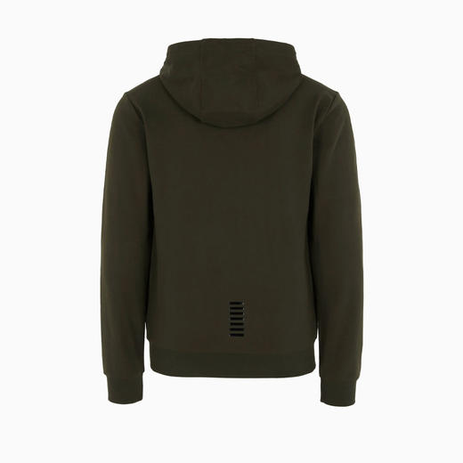EMPORIO ARMANI 阿玛尼 男士棉质字母徽标贴花连帽卫衣 绿色 8NPM03 PJ05Z 1845 商品图1