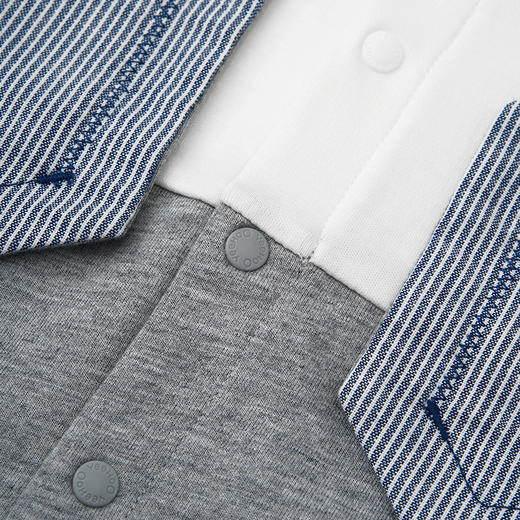 英氏男宝宝连体衣春秋款爬服春季2024婴儿衣服外出服YRHAJ1Q173A 商品图3