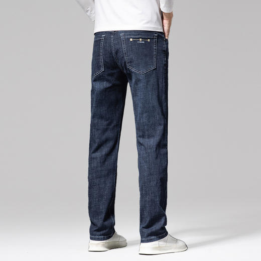 【新款DYG】大依优型大码牛仔裤直筒长裤男舒适弹力休闲商务简约百搭加肥加大男装 商品图2