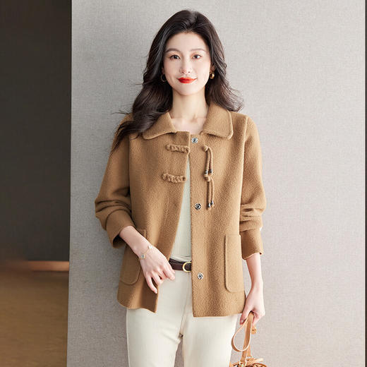 QY2198春季新款2024洋气时尚休闲针织衫女厚款红色本命年外套上衣 商品图3