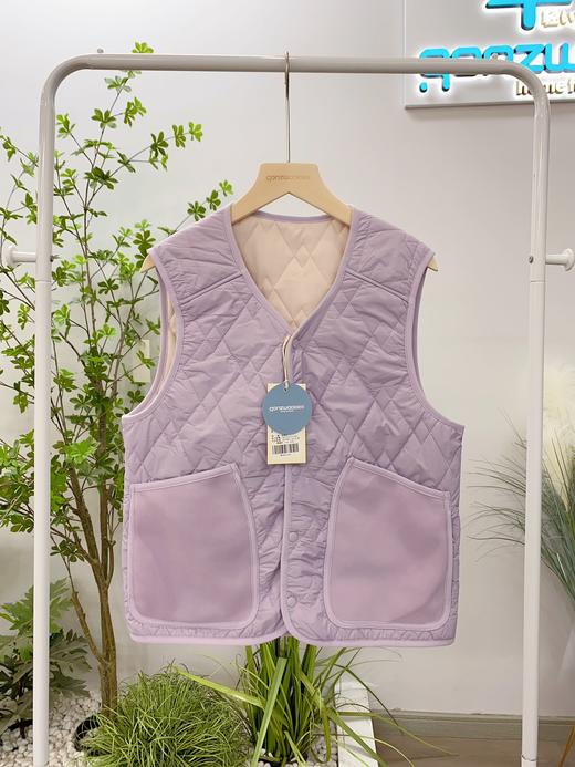 松植屋秋冬季女款轻薄绵羊毛保暖背心马甲短款开衫马夹百搭显瘦不臃肿 清仓秒杀款不支持退换！ 商品图3