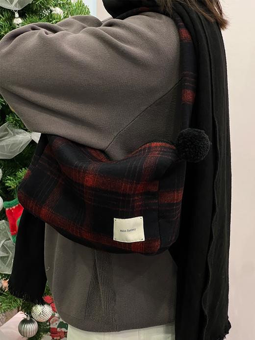 格子双面呢腋下包 AB645123D 商品图9