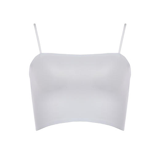 都市丽人吊带背心女锦纶冰丝背心无罩杯丝质吊带背心无钢圈无排扣LV4AA7 商品图9