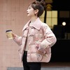 短版羽绒衣女冬2023新款时尚显瘦气质小个子中式国风印花外套 商品缩略图3