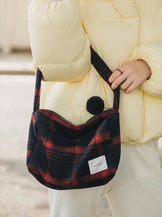 格子双面呢腋下包 AB645123D 商品图8