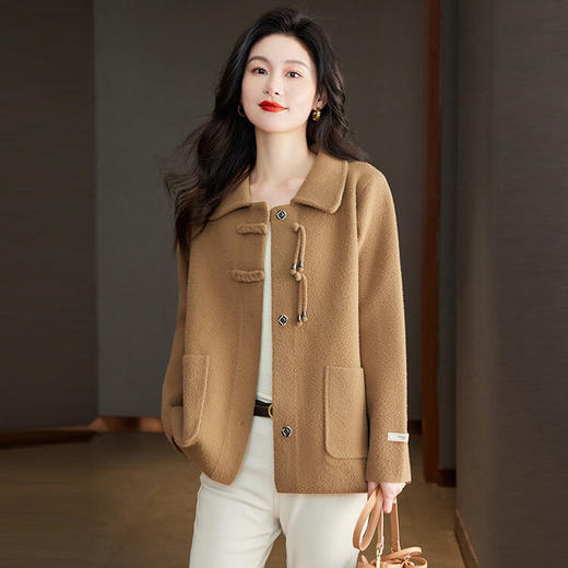 QY2198春季新款2024洋气时尚休闲针织衫女厚款红色本命年外套上衣 商品图2