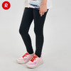 reima女孩儿童紧身裤中童2024春新款黑色速干防晒弹力修身长裤子 商品缩略图2