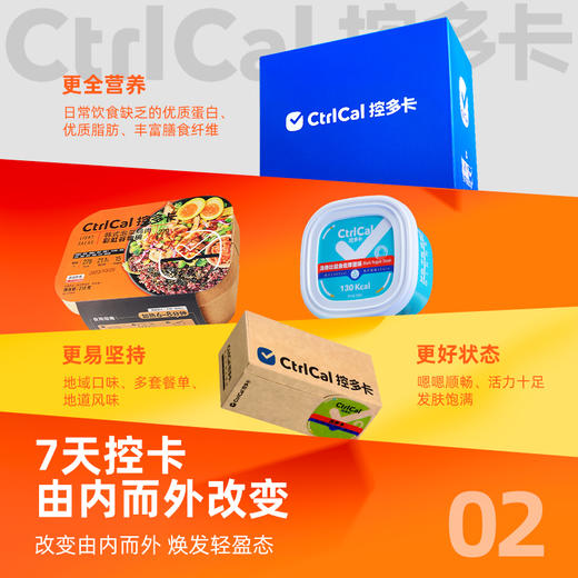 CtrlCal控多卡极速版7日减脂餐 冷冻保存 加热即食 商品图4