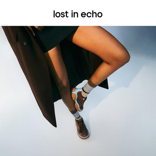 [捡漏价]lost in echo2024春季新品复古扭转鞋面网布异形厚底拼接运动鞋 商品图2