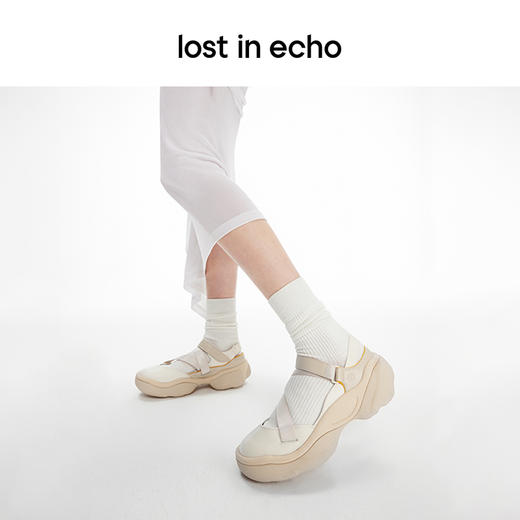 lost in echo2024春季新品设计师款不对称异形厚底运动户外凉鞋女 商品图4