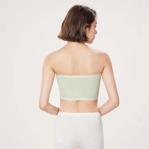 都市丽人抹胸女无缝面料背心无尺码半固定模杯一字抹胸无钢圈无排扣LV4AA5 商品图3