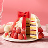 【公主请「莓」好】闪耀着甜美光芒的鲜红草莓如公主蓬蓬裙上的红宝石；巧巧小熊代表一颗向公主表达爱意的心（上海幸福西饼蛋糕） 商品缩略图2