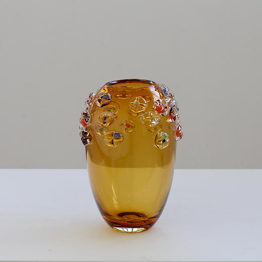 现代简约创意手工厚重琉璃花瓶桌面软装鲜花客厅酒店软装居家花瓶 商品图5