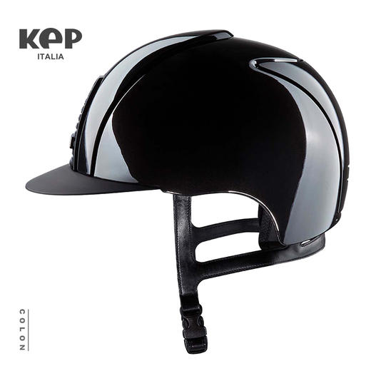 KEP马术头盔 意大利进口黑色骑士头盔 骑马头盔 儿童骑马头盔 商品图2