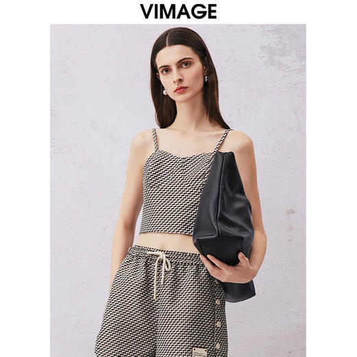 VIMAG纬漫纪夏季新款打底内搭吊带背心小上衣女V2113732 商品图3