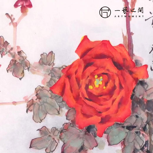 叶泉 两平尺竖屏 花鸟画原作 34x68CM 《鸿运当头》《月月富贵》手绘纸本宣纸国画作品 本期直播特供2张，优惠售完即止！[现货包邮] 商品图7