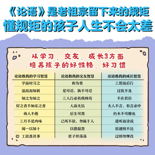 逗逗镇中国智慧启蒙·论语 看逗逗镇论语绘本，记住24句《论语》金句，学会18个高频成语，掌握96个高情商养成法。 商品图2