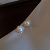 丁摩 倪妮同款天然淡水馒头真珍珠耳钉女气质耳饰无耳洞耳夹4ZF-EAR1255 商品缩略图1