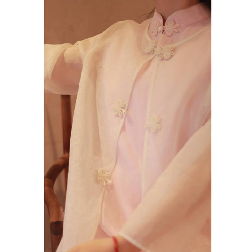 【2026东衣作】【韶光春色系列】开衫裙（24707164山矾） 商品图4